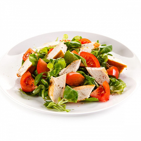 Салат Цезарь с курицей