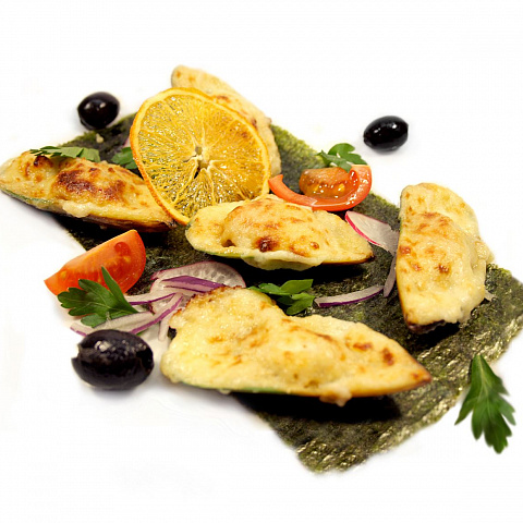 Мидии запеченные